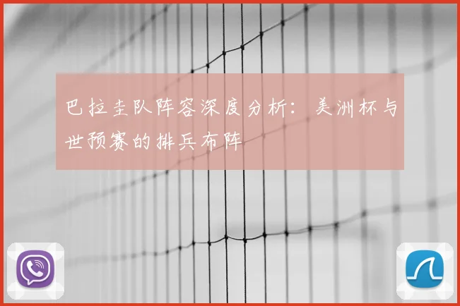 巴拉圭队阵容深度分析:美洲杯与世预赛的排兵布阵